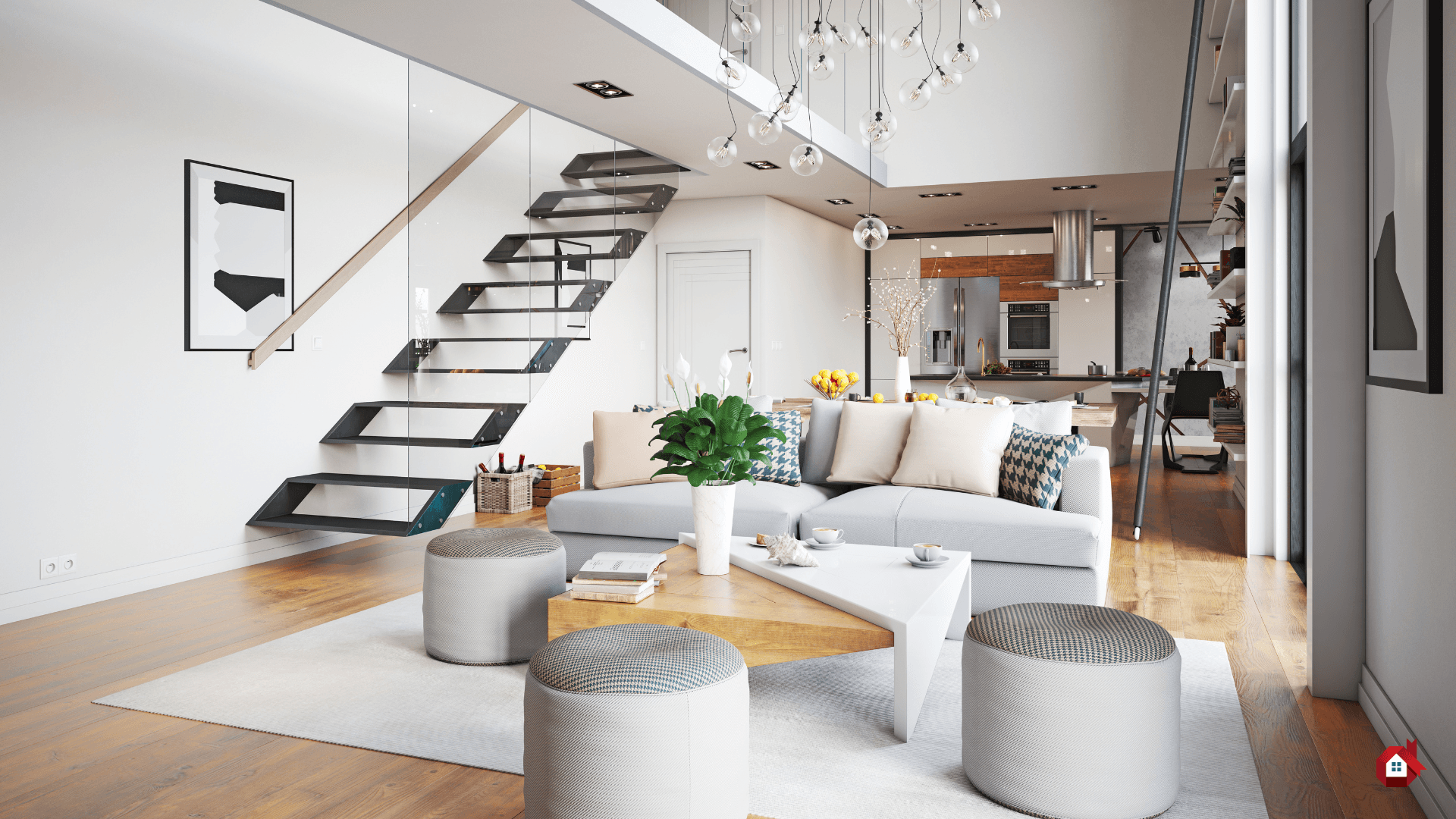 design de maison moderne clair&nbsp;